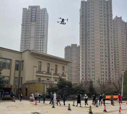 防疫“最強(qiáng)音” 沈陽(yáng)利用無人機(jī)開展疫情防控宣傳(圖1)